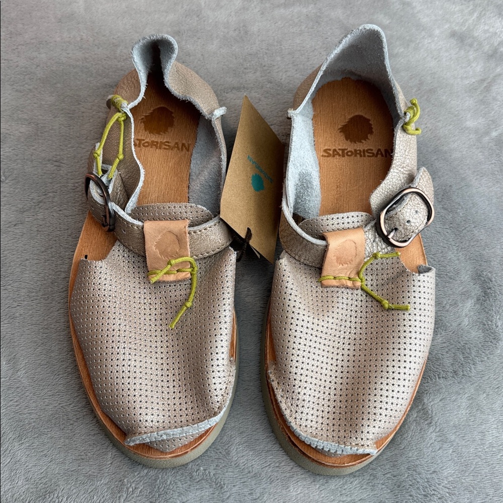 NWT Satorisan Perforated Leather Marnie Benirras Shoes Beige Size 37 (US 6.5)